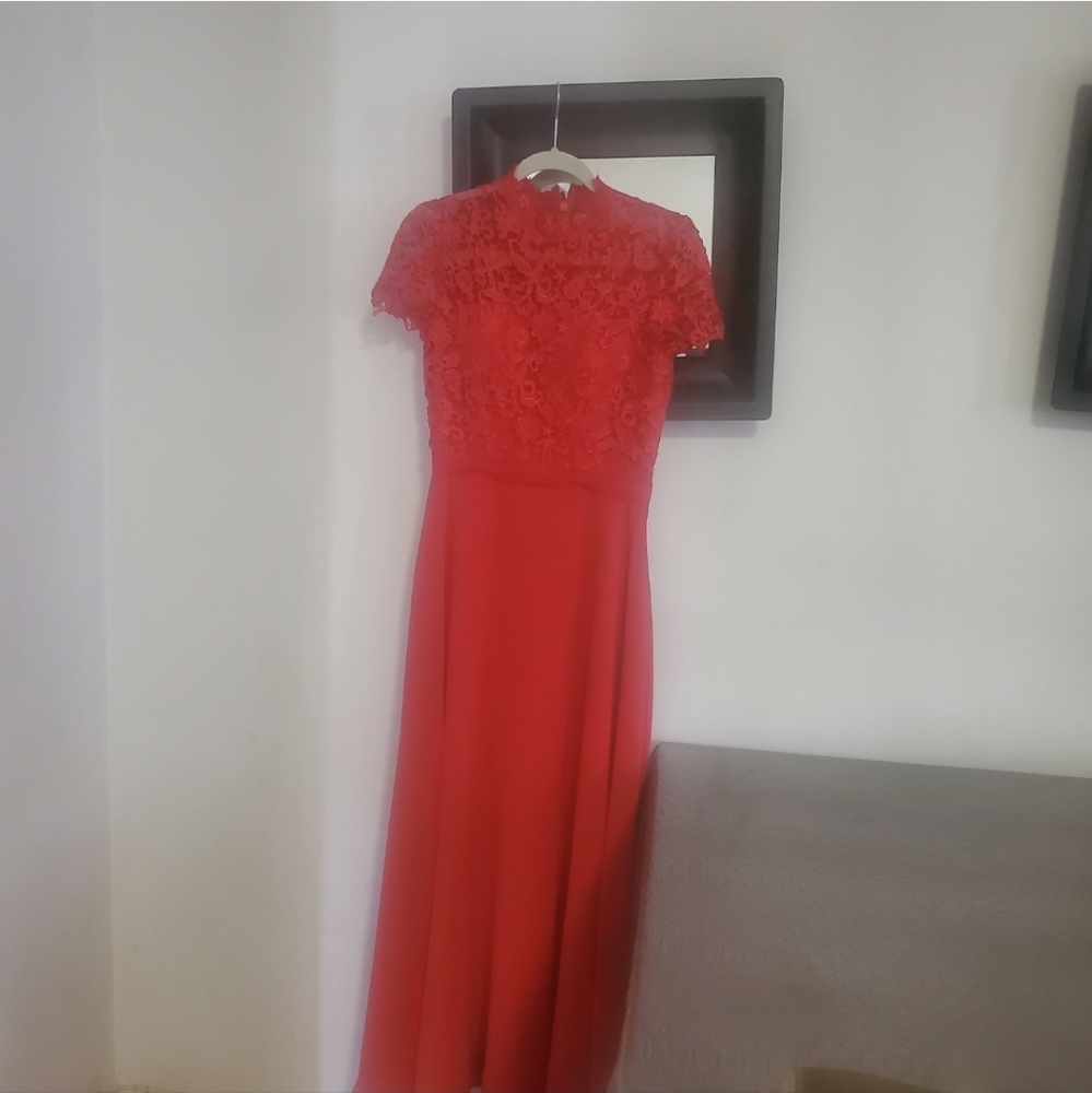 Red evening bridesmaids dress ❤️